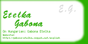 etelka gabona business card